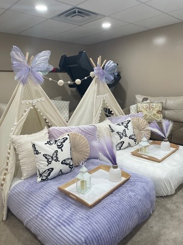 Boho Butterfly themed party setup
